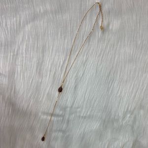 Robyn Rhodes Malaya Amethyst Gold Lariat Necklace